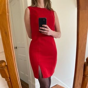 Vintage Red Sleeveless Dress